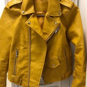 Yellow Leather Jacket
